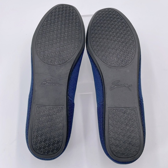 Bacia Night Blue Knit Ballet Flat Slip On Washable Shoes Extra Insoles - Size 10 - Picture 6 of 15